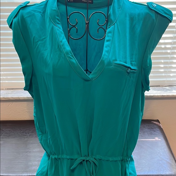 Maurices Teal Sleeveless Dress - Picture 3 of 5